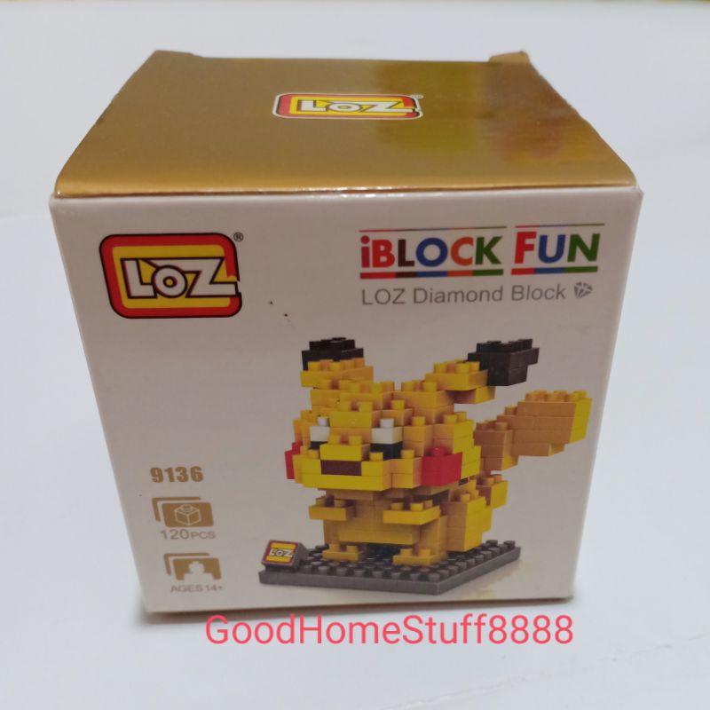 Diamond Block LOZ Pokemon Pikachu Nano blocks