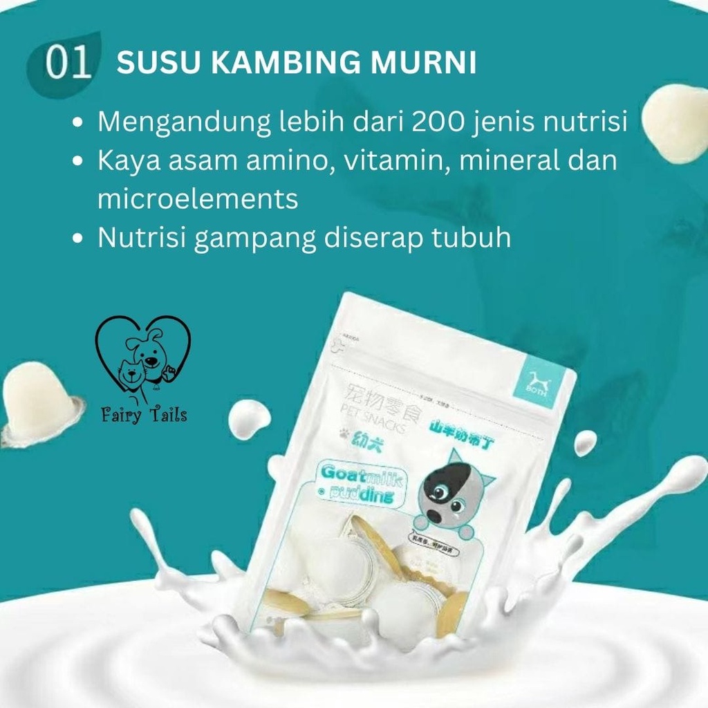 [PREMIUM] Snack Anjing Pudding Susu Kambing BOTH / Goat Milk Pudding Dog Snack