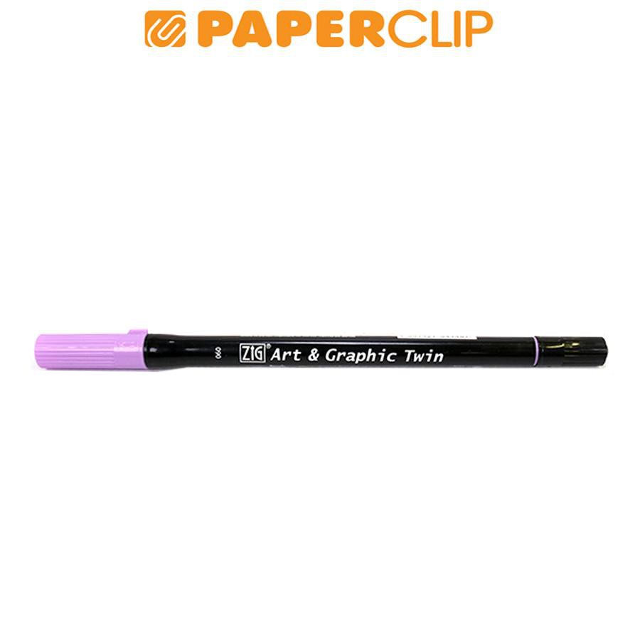 

PEN BRUSH ZIG KURETAKE TUT-80 ART & GRAPHIC TWIN 060 LIGHT VIOLET