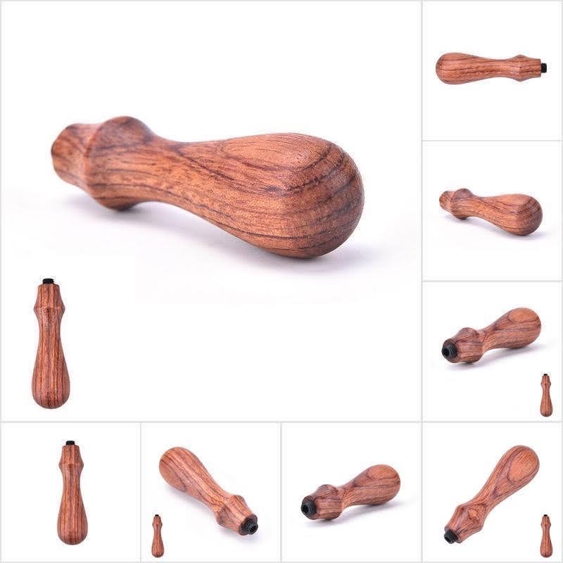 

YUH 1 pcs Wood Handle Stamp Natural, Bamboo and Camel (Gagang Stempel Kuningan Seal wax ) /
