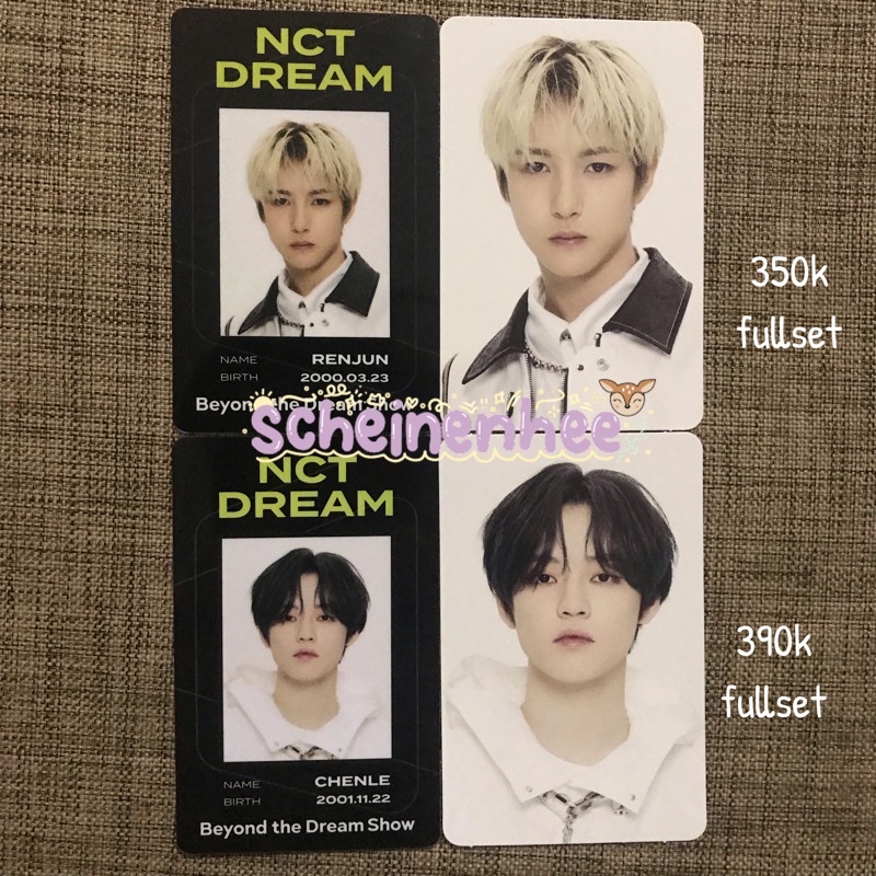 id card beyond live nct dream renjun chenle