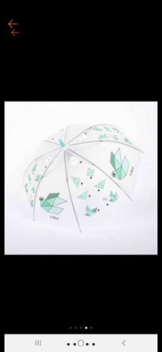 Payung Anak Animal Origami/semi Transparan Dof/fiber