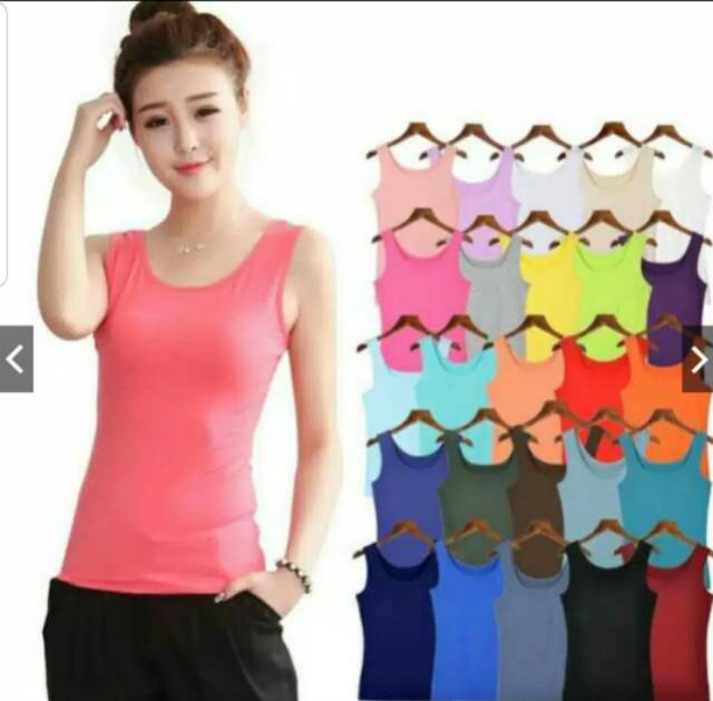 BH 190  Meygrosir bahan spandek tanktop  bis all size Abg dewasa