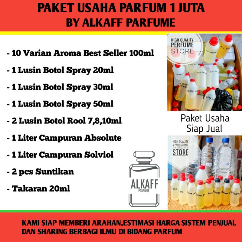 PAKET USAHA PARFUM / Usaha Parfum / Paket Usaha Parfum Reffil 1 Juta