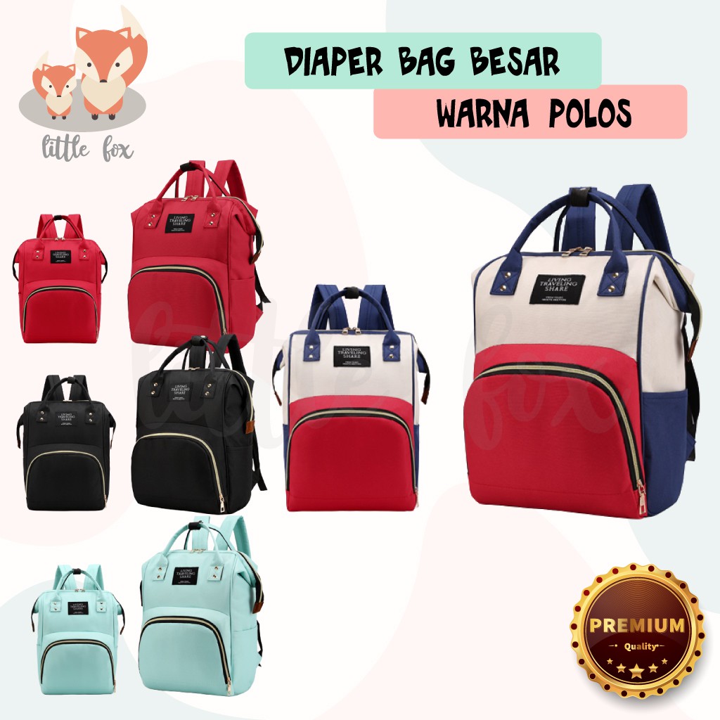 [ IMPORT] Diaper Bag / Tas Keperluan / Tas Ransel Bayi Muat Banyak Kantong / Travelling Bag / Tas Jalan
