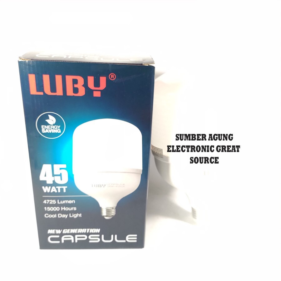 Luby Lampu LED Capsule 45W Capsule Lamp 4725 Lumen Besar Super Terang