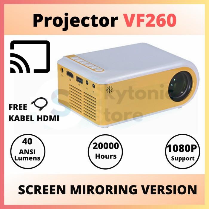 

Irled | Mini Proyektor Vf260S Wifi | Wireless Mirroring Display 40 Ansi Lumens
