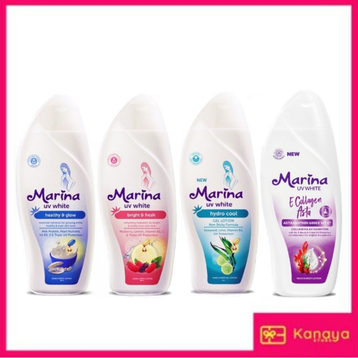 MARINA Hand &amp; Body Lotion UV White 92ml 100ml 185ml 200ml 460ml by KANAYA STORE