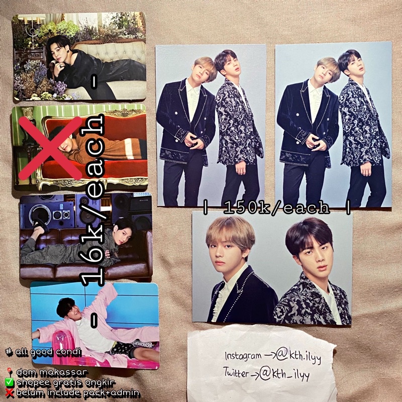 [BACA DESKRIPSI] JUAL MPC UNIT TAEJIN WINGS TOUR FINAL RARE PC JHOPE JIMIN JUNGKOOK BE ESSENTIALS RE