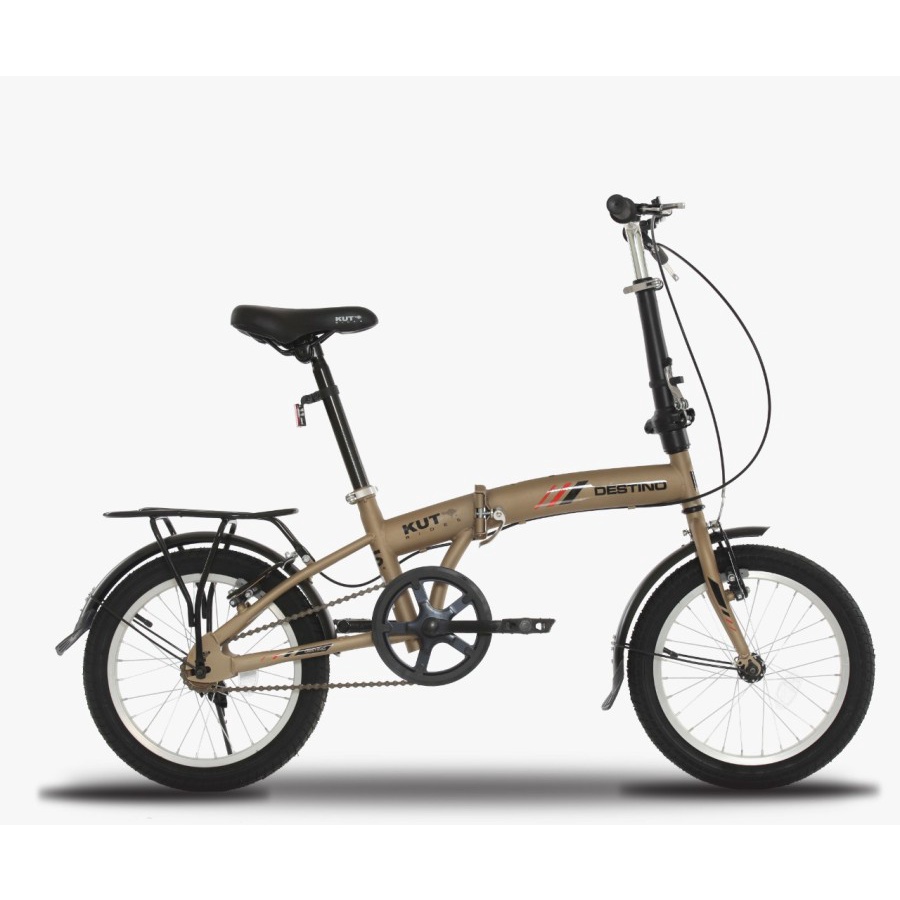 Sepeda Lipat Anak 16 inch Evergreen 6 Speed Murah-1 SPEED - GOLD