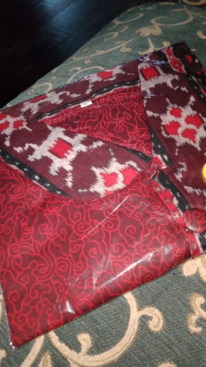 Batik Wanita Asj Sa Hrb026 Kenongo Kemeja Tosca Pendek