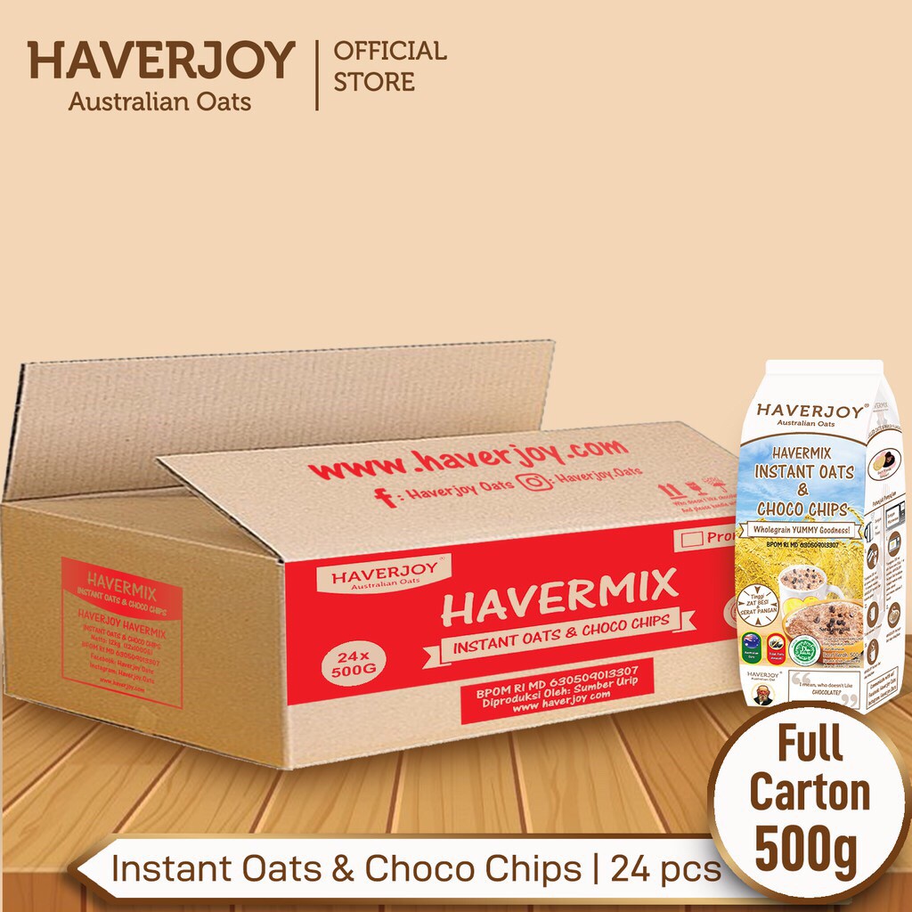 haverjoy havermix instant oats &amp; choco chips 500g