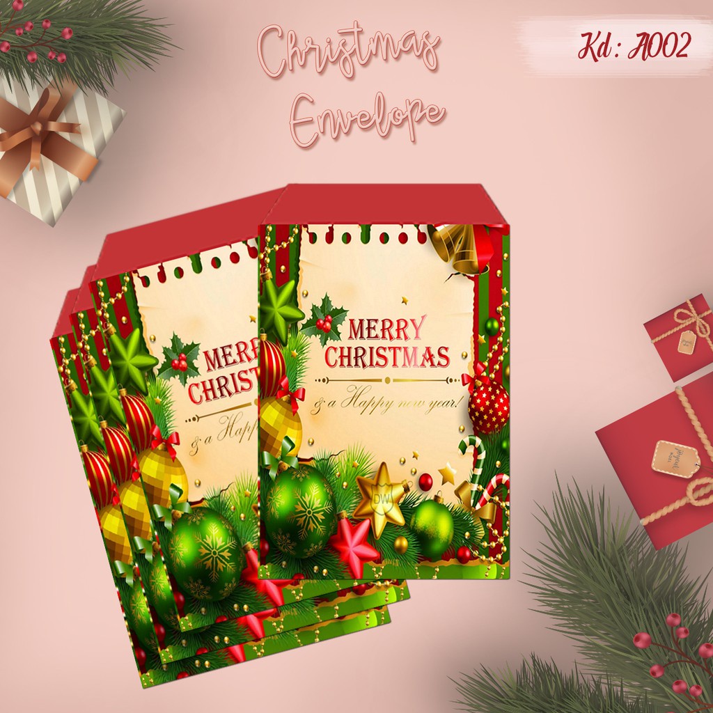 

Amplop Natal 6x8,5cm