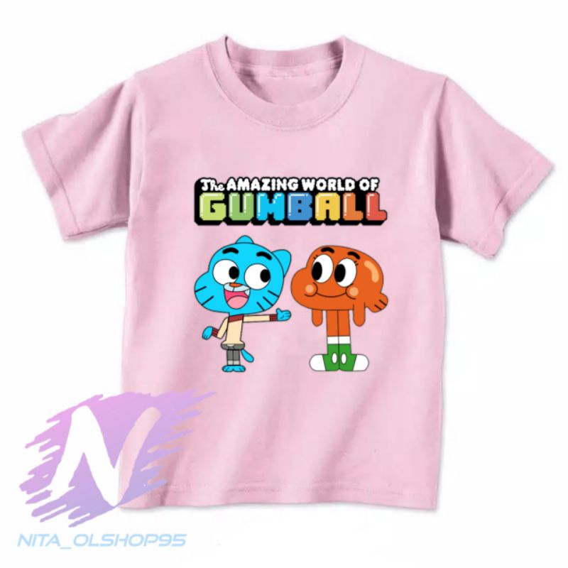 baju kaos anak gumball darwin the amazing world of gumball