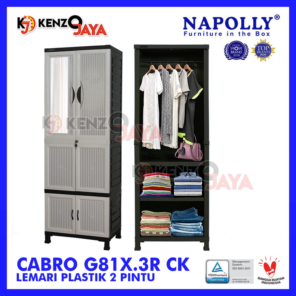 Lemari Plastik NAPOLLY CABRO G81X.3R CK