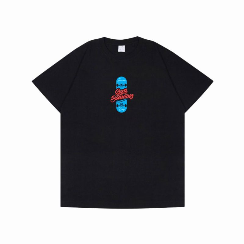 T-Shirt Skate Boarding Black Imous.co