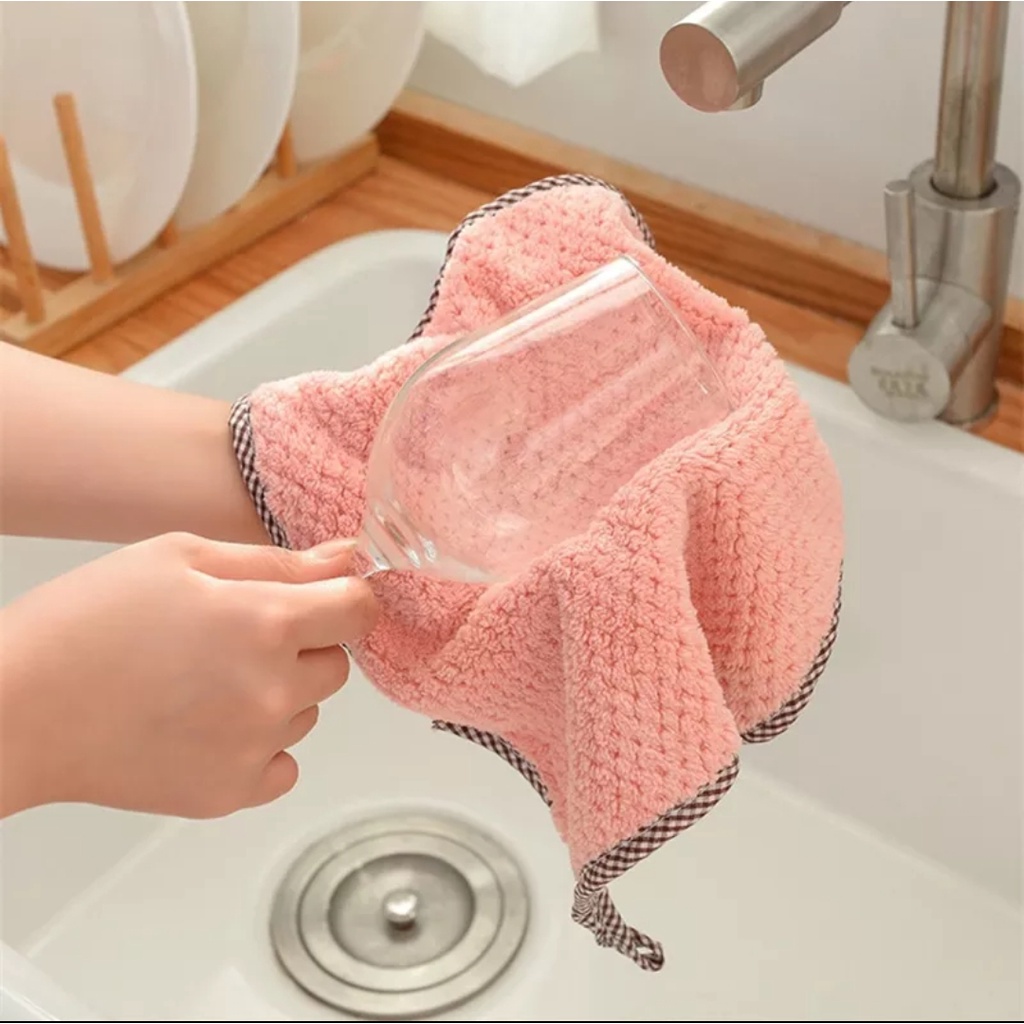 Kain Lap Handuk / Gantung / Hand Towel Microfiber Serbaguna