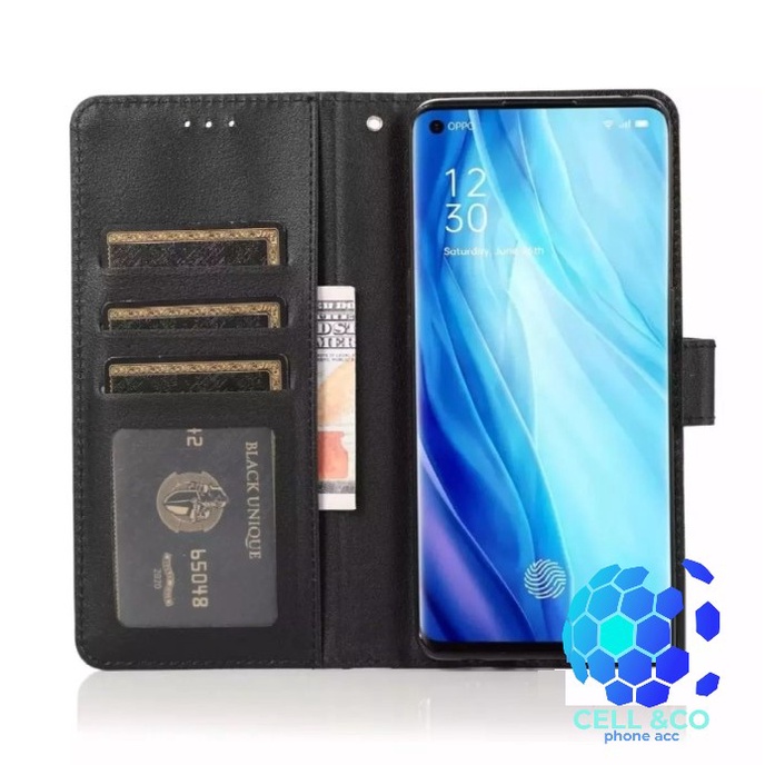 Flip cover OPPO RENO 4 PRO Flip case buka tutup kesing hp casing hp flip case leather wallet