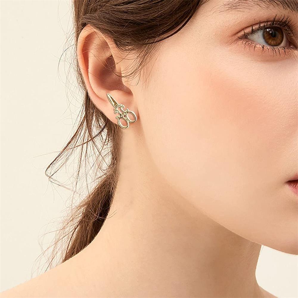 Lily Anting Gunting Kecil Hot Wanita Pria Perhiasan Hadiah Ear Stud