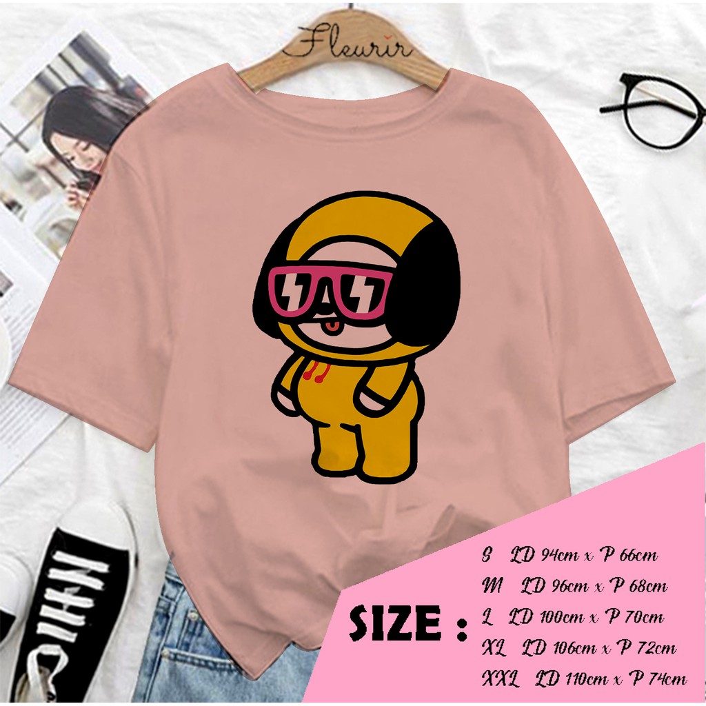 FLEURIR - KAOS CHIMMY WANITA DEWASA LENGAN PENDEK TEE UNISEX PRIA