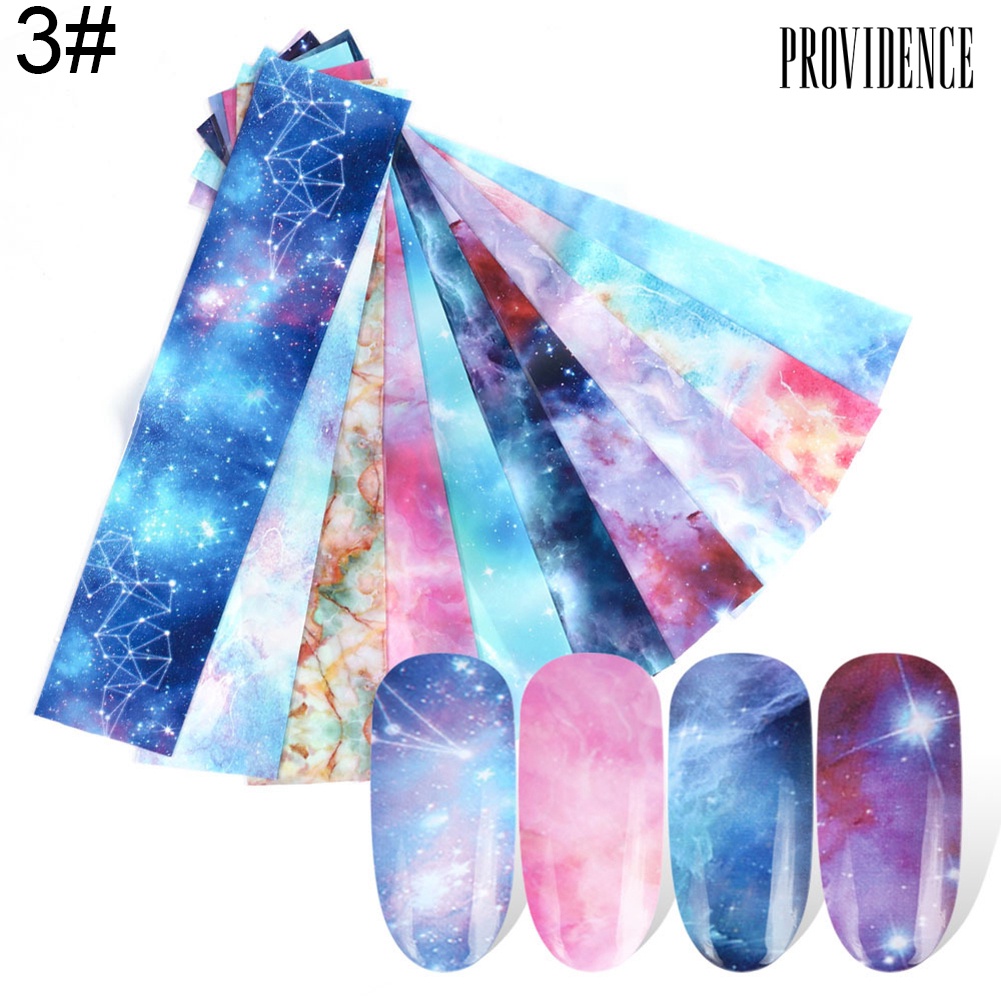 Providence DIY Star Night Sky Adhesive Nail Art Sticker Transfer Paper Decal Manicure Decor