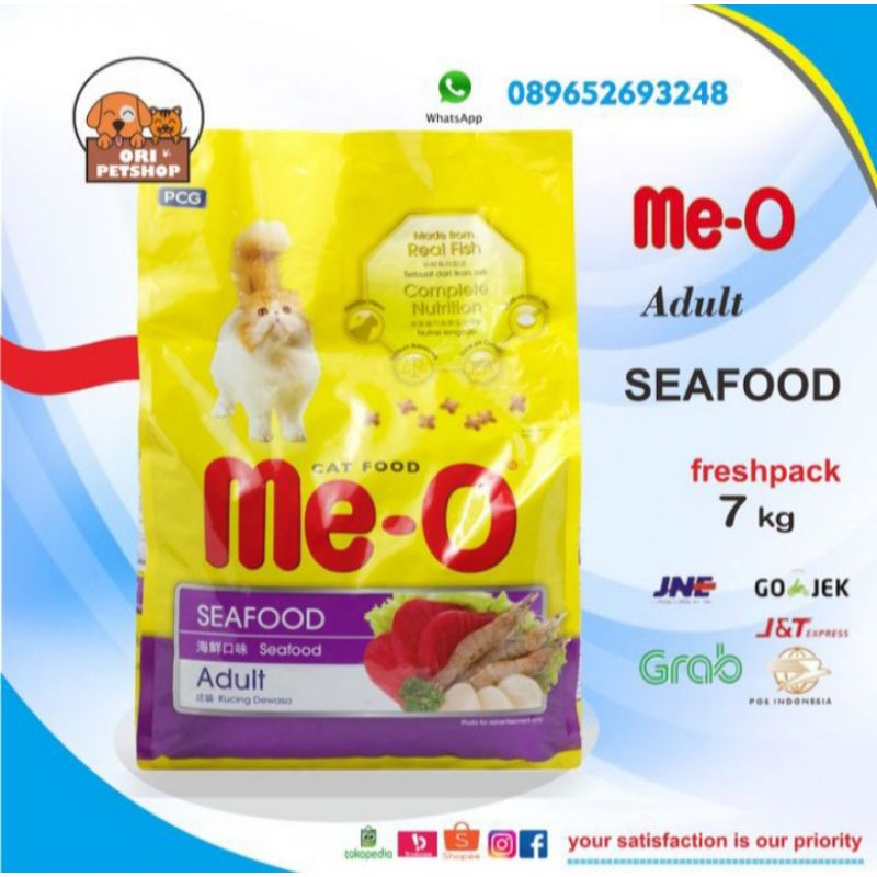 meo seafood meo adult seafood 7 kg Makanan Kucing Me-o Seafood