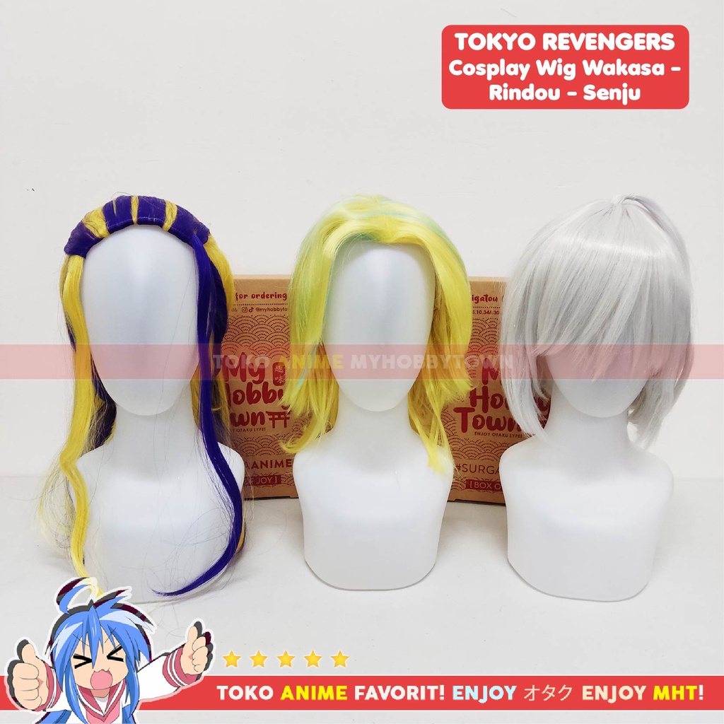 Wig Cosplay Anime Tokyo Revengers : Haitani Rindou - Rambut Palsu