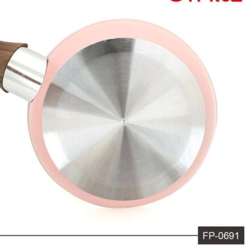 CYPRUZ FryPan Marble Kramik Mini Anti Lengket 14cm Bisa Kompor Induksi