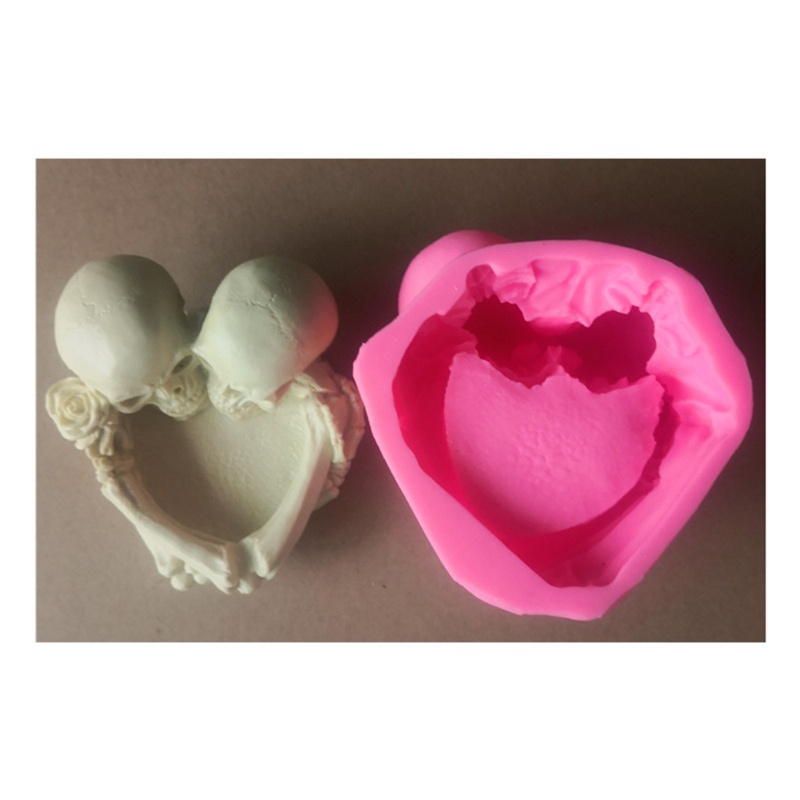 SIY  Couple Skull-shaped Ashtray Mold Jewelry Epoxy Resin Casting Jewelry Tool Making Resin Diy Craft Home Decoration