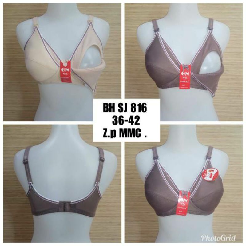 Bra Menyusui Golden Nick | BH Breitex Size 34, 36, 38, 40, 42,44 Cup Besar Busa Top Quality BH GN Menyusui