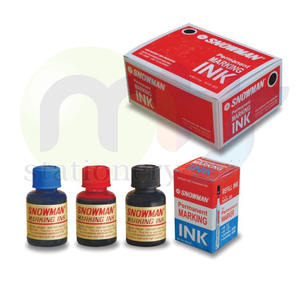 

Snowman Refill Tinta Spidol Permanen MIG - 20 / A-MIG-20