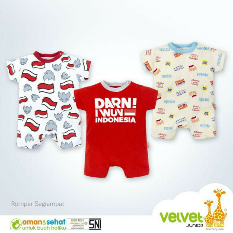 Velvet Junior active wear jumper segi empat - jumper bayi