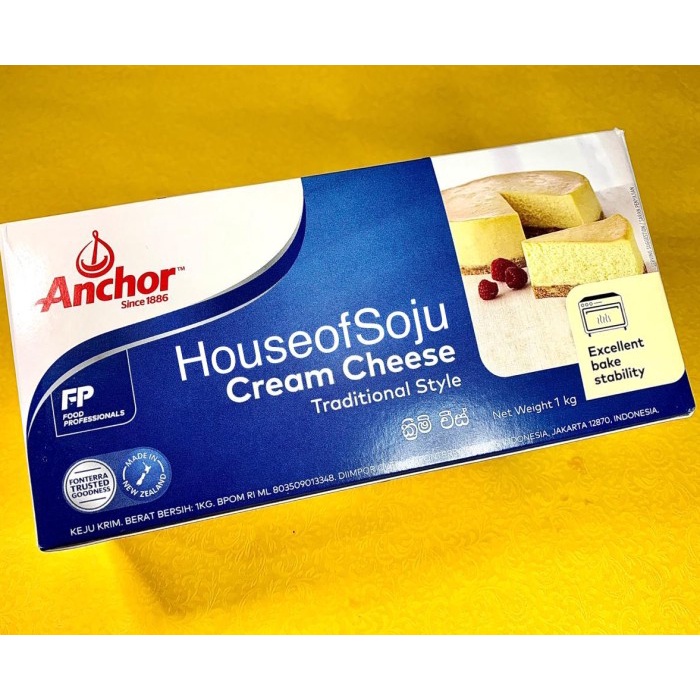 

Krim- Anchor Cream Cheese (Hanya Grab/Gojek) - Original 1Kg -Krim.