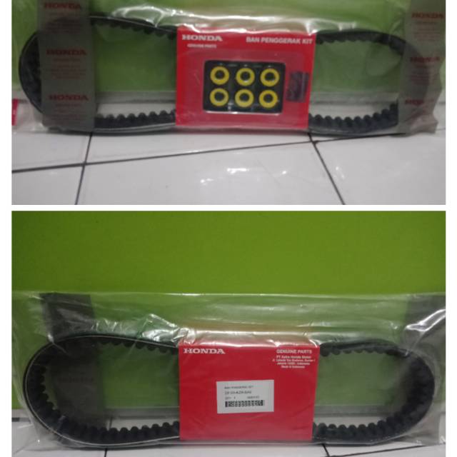 Vanbelt set kit Vario Techno 125 (KZR) ORI ASLI AHM 100%