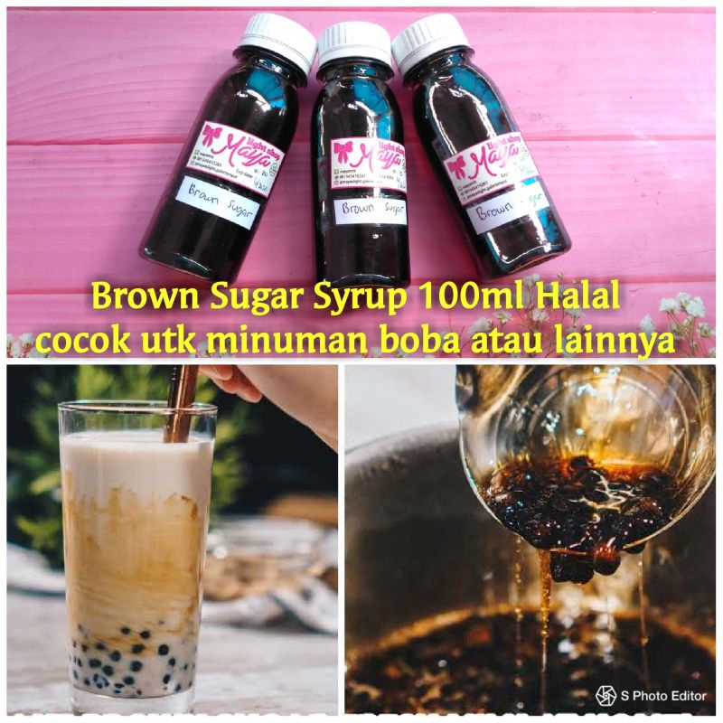 Brown Sugar Syrup 100ml bubble boba tapioca pearl gula merah sirup cair boba drink minuman es bubble