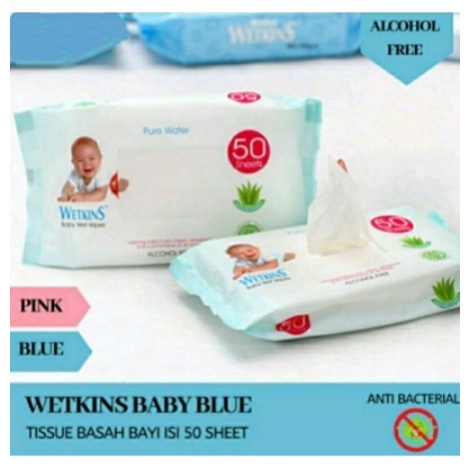 TISU BASAH BAYI TISSUE BABY WETKINS WET WIPES BUY 1 GET 1