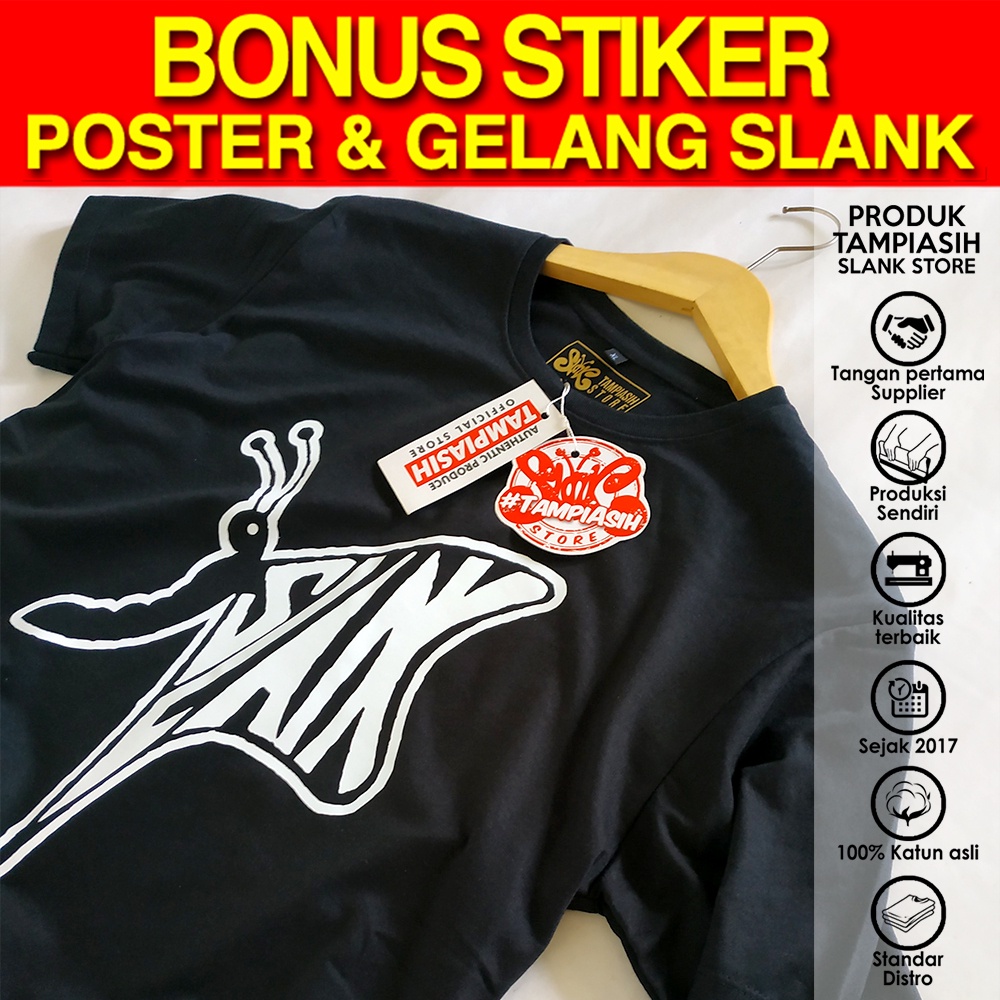 SLANK KUPU-KUPU - HITAM - LENGAN PENDEK - ORIGINAL MADE IN SLANKERS - BAJU KAOS SLANK - TAMPIASIH ST