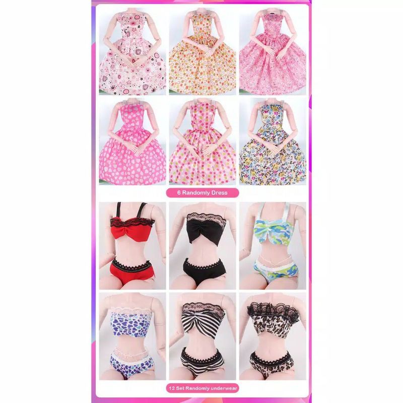 Ready 60cm Boneka BJD Princess Fashion Blink Eye + Bonus