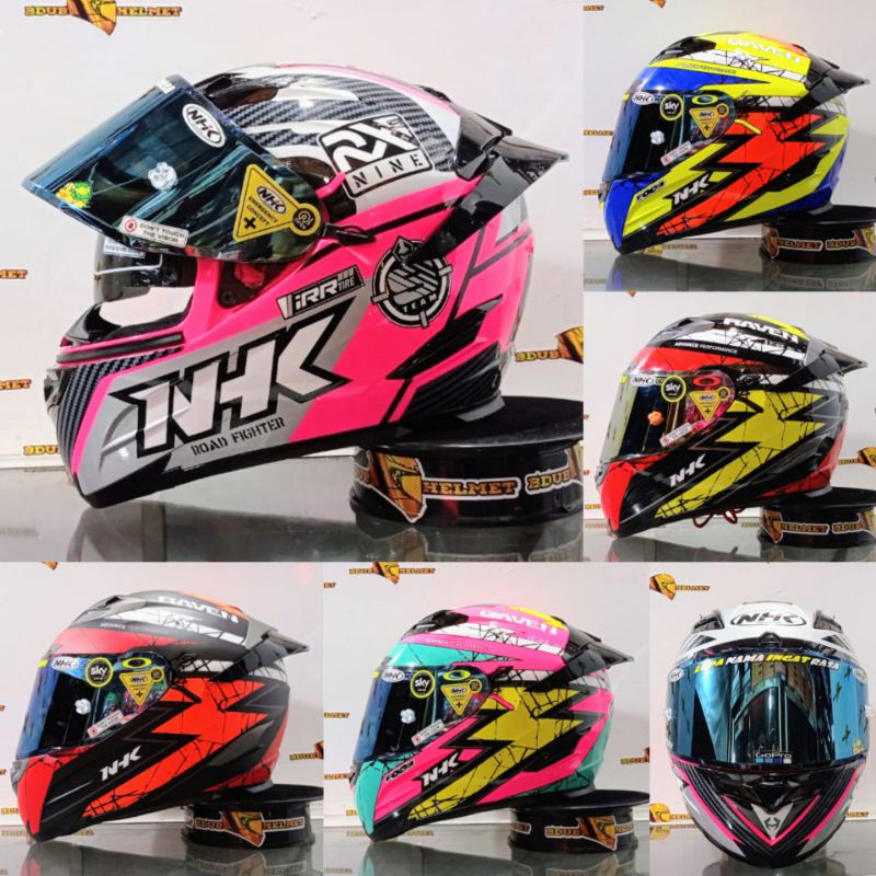 Helm NHK rx9 racer pink paket ganteng original NHK
