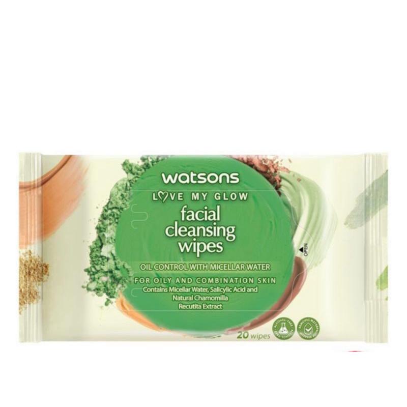 [SALE] Watsons Facial Cleansing Wipes (isi 20's) - exp2025