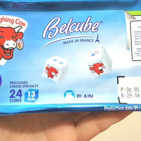 

☈ Belcube keju cheese mpasi plain isi 24 cube tawar enak ❉