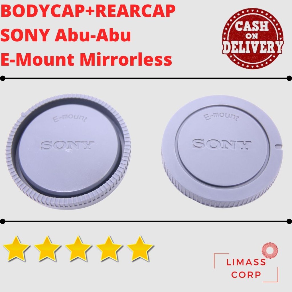 Body And Rear Cap Tutup Body Dan Tutup Body Sony E-Mount Nex A5000 A5100 A6000 A7 A9