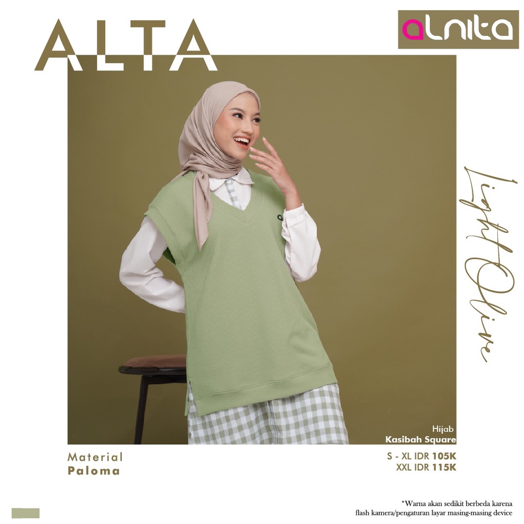 Alnita Alta Bahan Paloma  Outer Modis Kekinian Fashionable design Simple