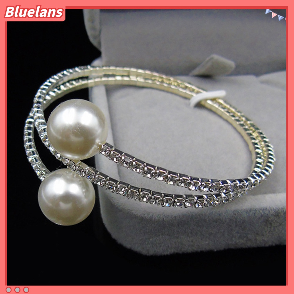 Gelang Multilayer Aksen Mutiara Imitasi Untuk Wanita