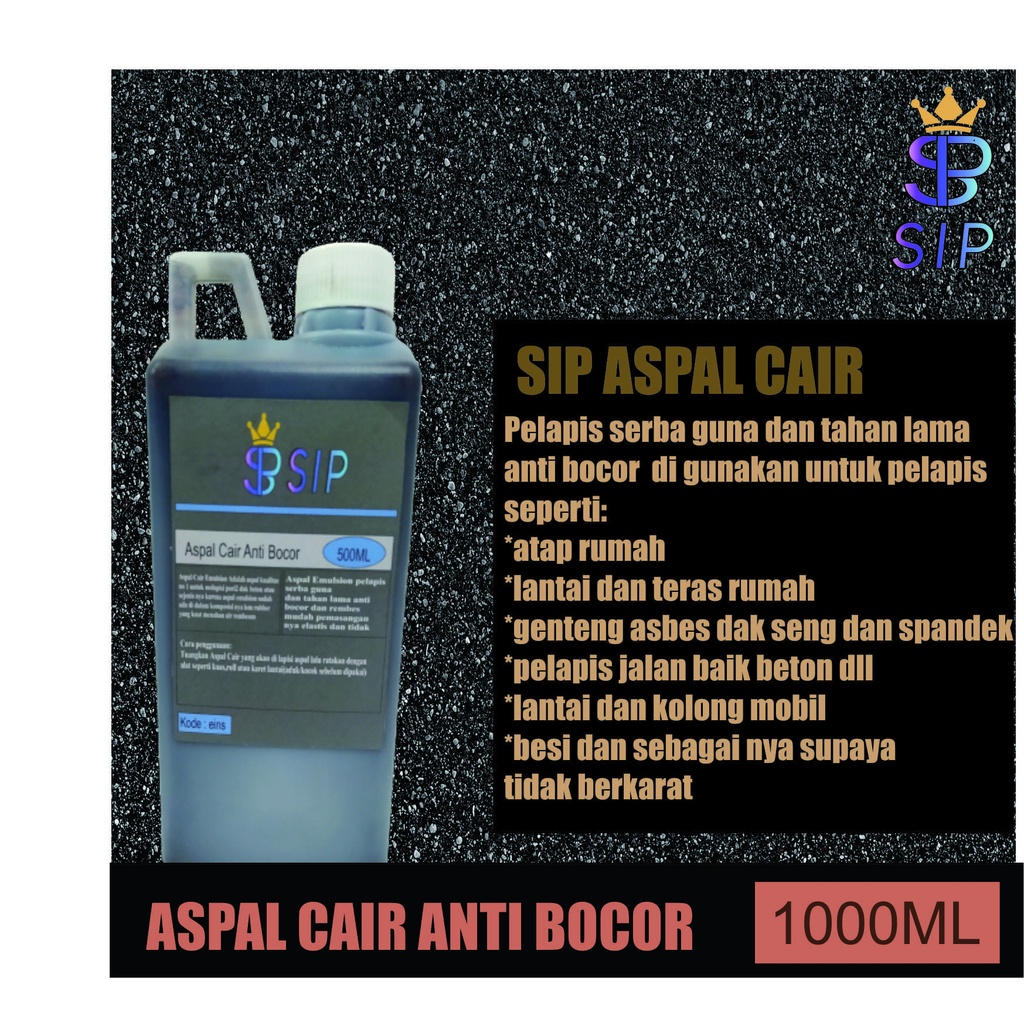 Cat Pelapis Anti Bocor Aspal Cair Anti Bocor 5 liter Asphalt Emulsion for Waterproofing Aspal cair Emulsion Cat pelapis anti bocor dak beton / aspal cair / Asphalt emulsion for WATERPROOFING / bocor dak / atap bocor / anti bocor dan rembes 1kg