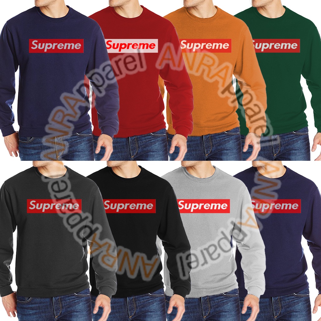 SWEATER BASIC SUPREME PRIA | Sweater Oblong Supreme Cowok