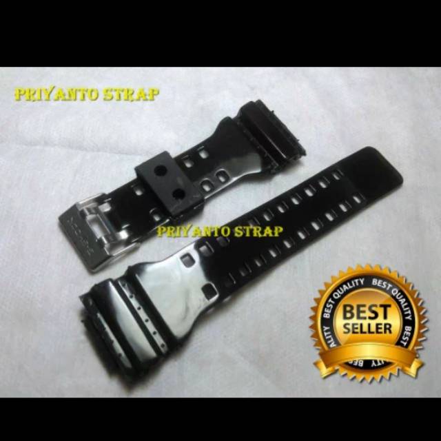 Rubber Strap tali jam tangan Casio gshock G-shock Ga-110 ga110 hitam gloyss