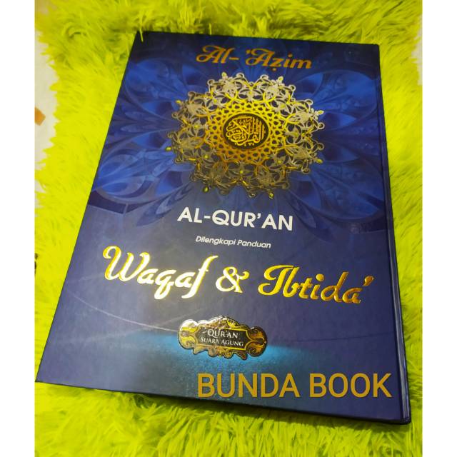 Al quran waqaf ibtida' jumbo Al azim untuk manula Al Qur'an besar Al azim waqaf dan ibtida