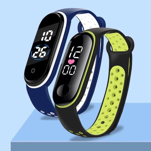 (BW) JAM TANGAN ELECTRONIC IP67 PRIA &amp; WANITA SPORTY OLAHRAGA PREMIUM LED MIBAND DIGITAL LD-55