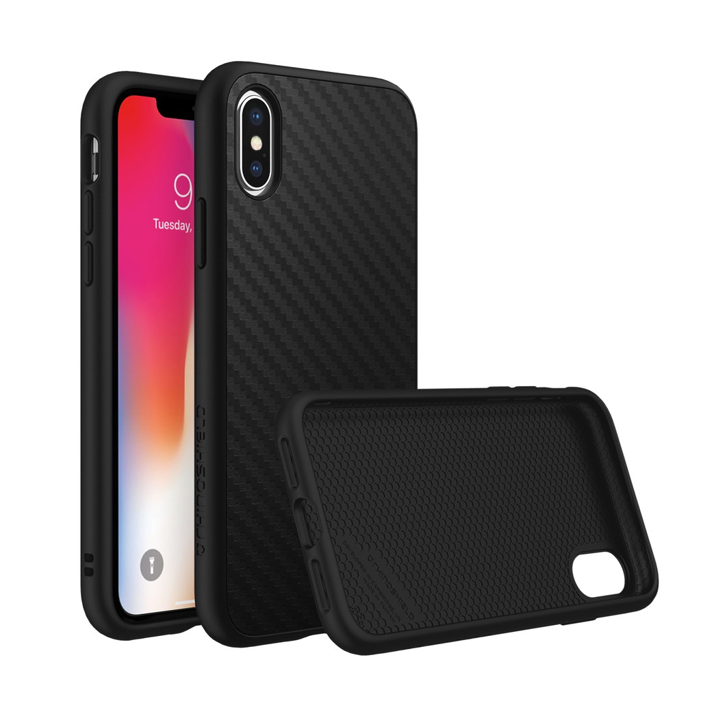 Rhinoshield solidsuit black carbon fiber case Iphone x